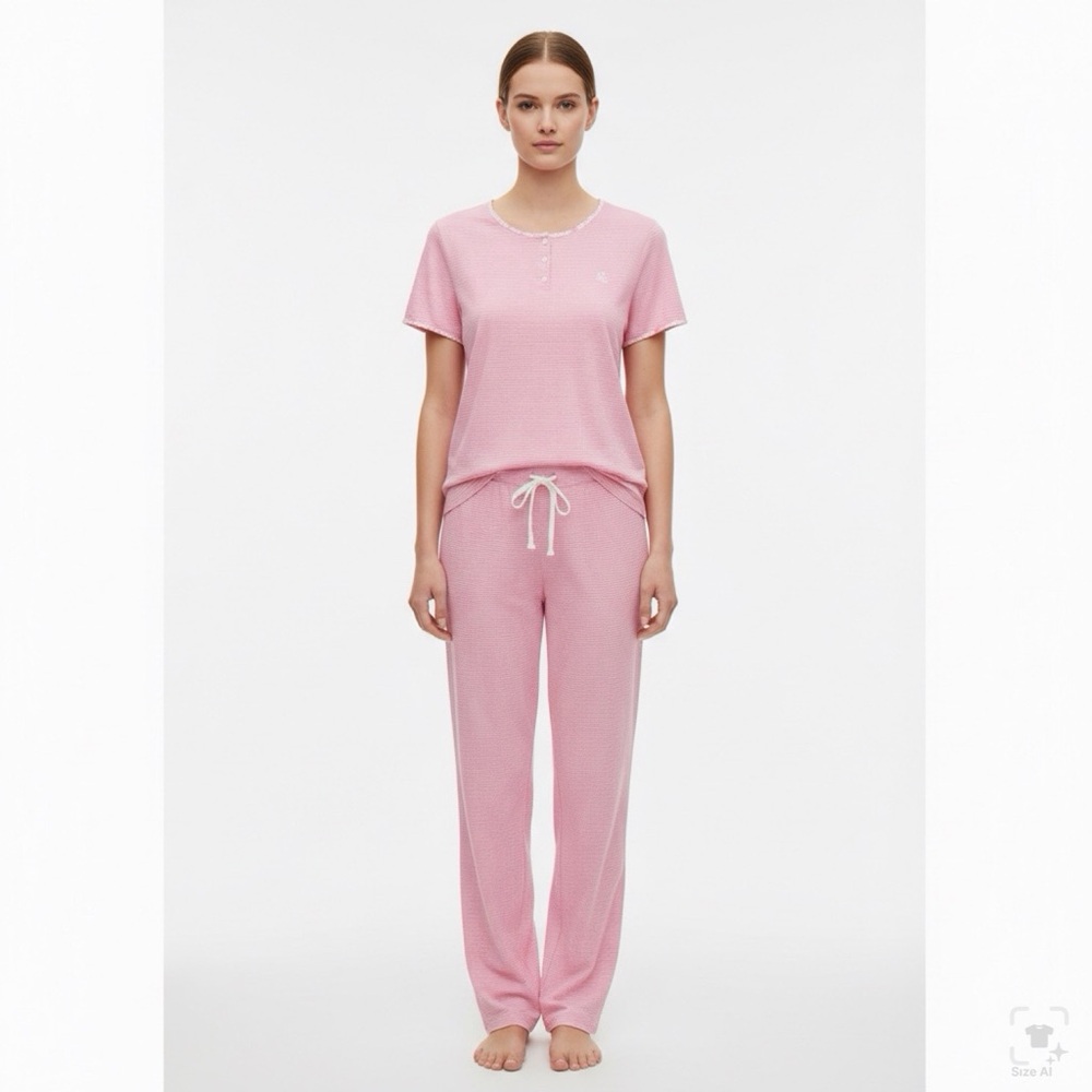 Ralph Lauren Striped Pink Pajama Set - Picture 13 of 13